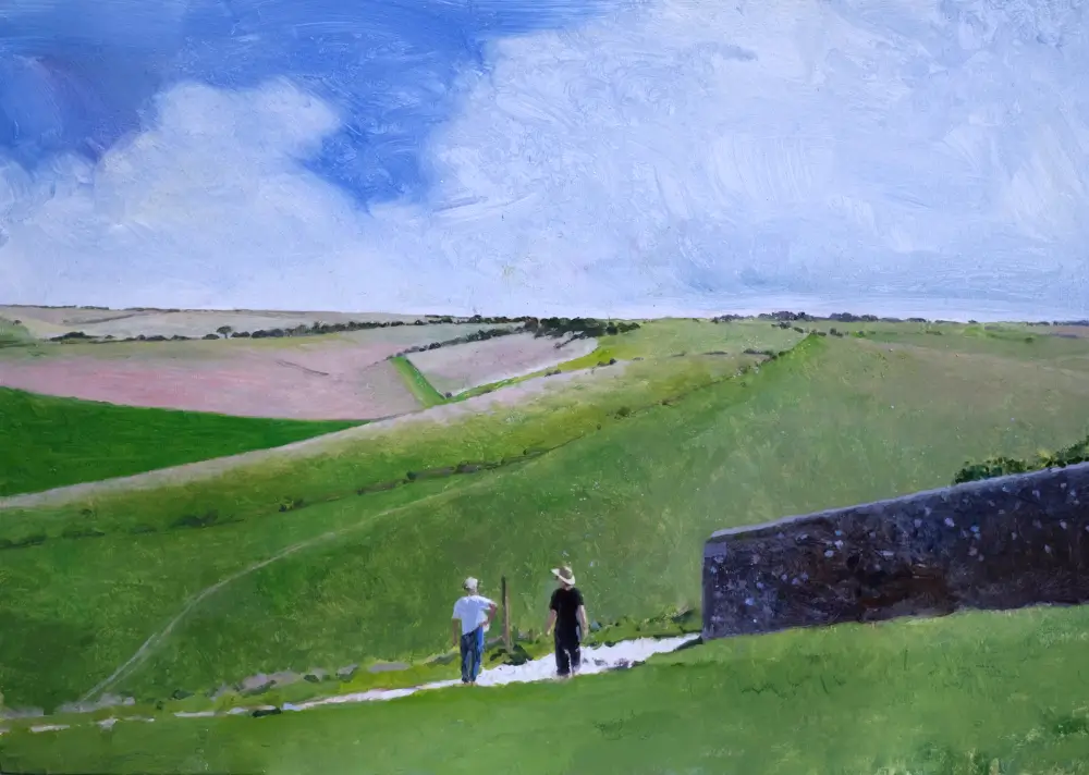 Mark Entwisle - The South Downs, painting